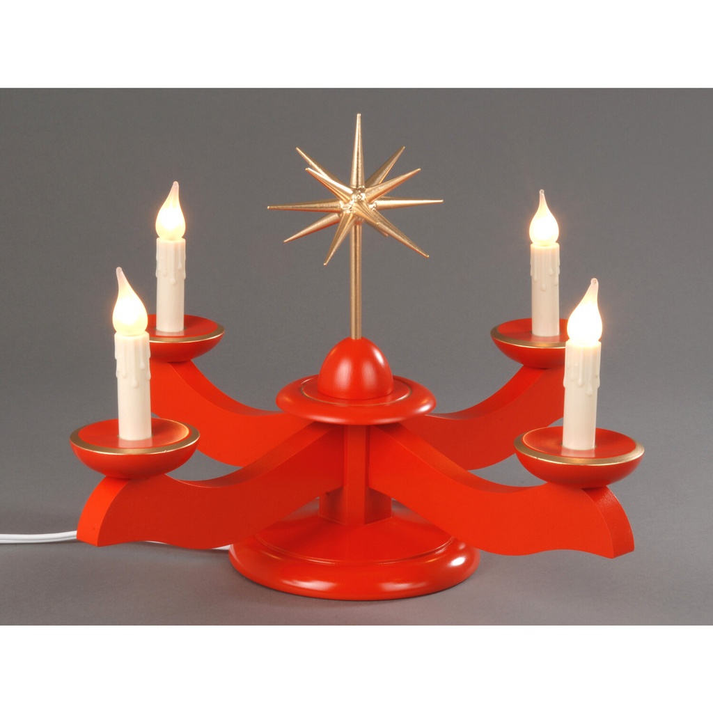 Adventsleuchter, rot - Weihnachtsstern