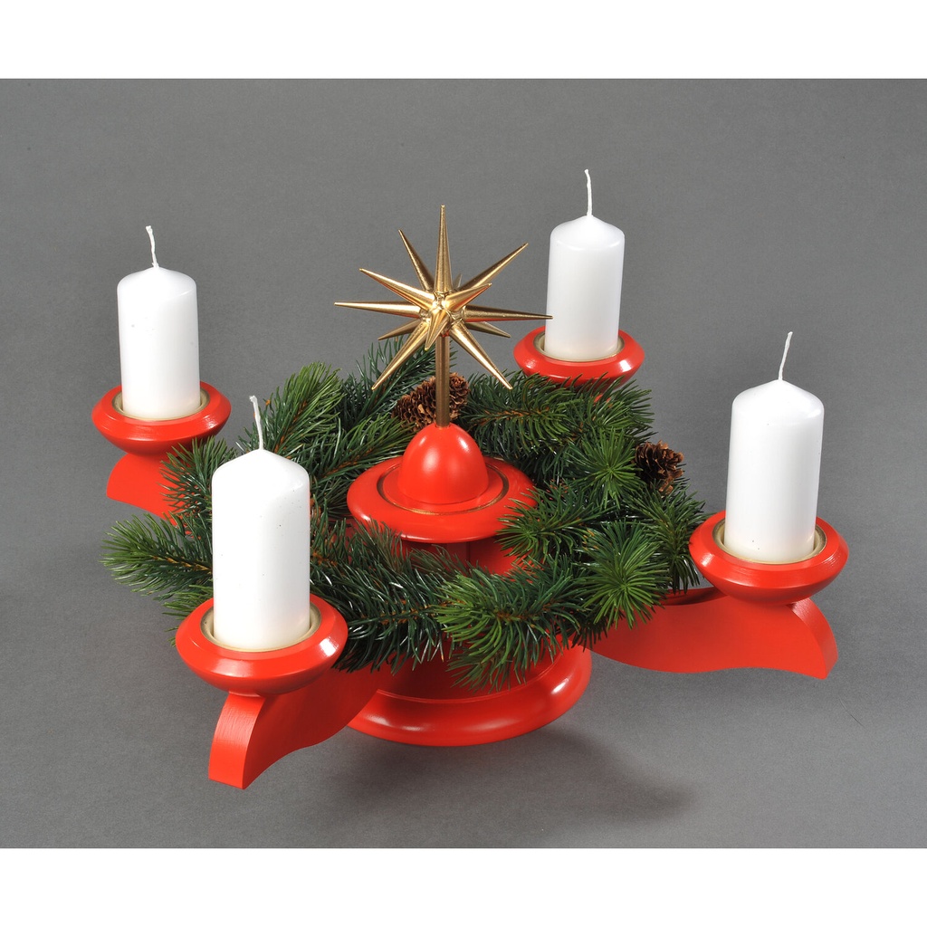 Adventsleuchter, rot - Weihnachtsstern