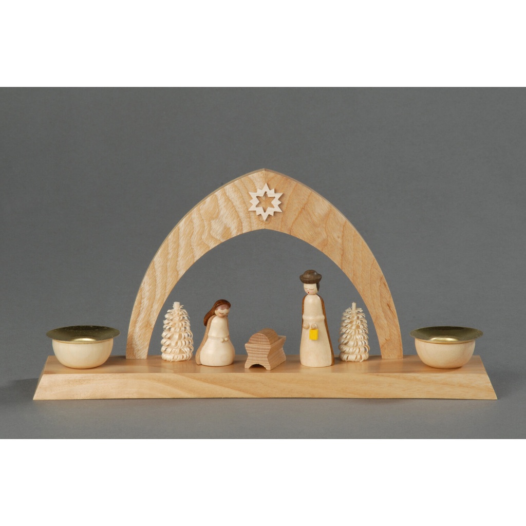 Kerzenhalter, natur - Christi Geburt